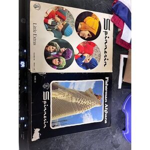 Vintage Spinnerin Pattern Booklets Little ExtrasVol 198 Fisherman AfghansVol 222